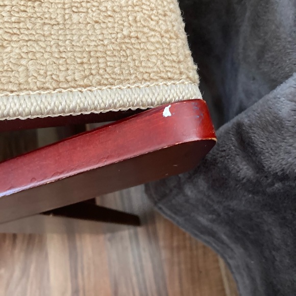 Faux cherrywood carpeted pet stairs that turn into a ramp - Picture 5 of 10